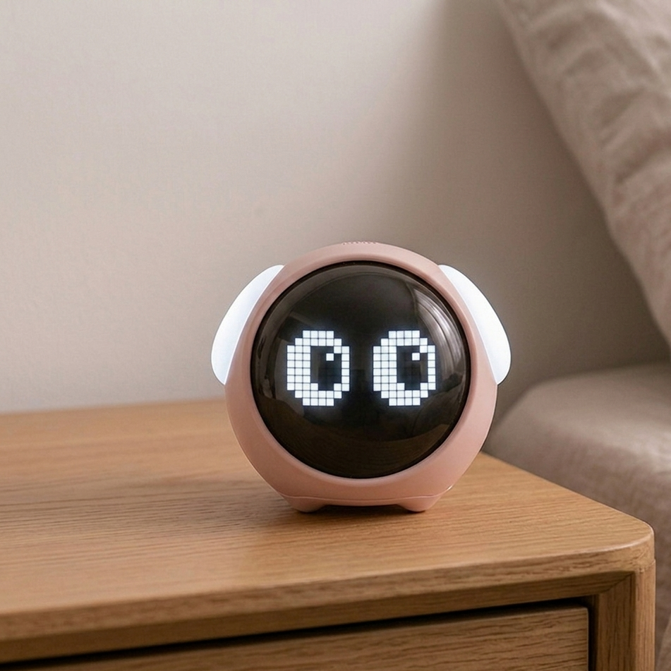 Digital Expression Alarm Clock with Night light